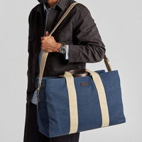 Tas Travel Kanvas Tahan Lama, Tas Jinjing Custom, Tas Olahraga Kulit, Tas Duffel Akhir Pekan
