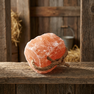 Lèvres de sel de l'Himalaya 100 % naturelles en forme de cube, à suspendre sur une corde, pour l'alimentation des chevaux et des chiens - Product Image 1