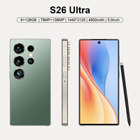Oferta Especial: Smartphone S26 Ultra Mini Versión Global, Pantalla HD de 5.0 Pulgadas, 6GB+128GB, Android 14, 5G, Desbloqueo Facial