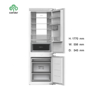 Réfrigérateur-congélateur à double zone de 275 L personnalisé en usine, nouveau, intégré, intégré, refroidissement rapide, économe en énergie, pour la maison, extérieur - Product Image 2