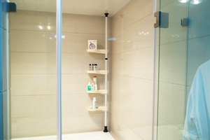 Barras de Cortina Extensibles de Alta Calidad, Ajustables, Resistentes al Óxido, Sin Perforación, con Tensión, para Esquinas, para Baño - Product Image 6