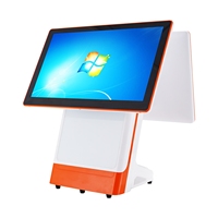 Caja Registradora POS Táctil Capacitiva de Doble Pantalla con Pantalla para el Cliente para Comercio Minorista, Restaurantes y Tiendas de Conveniencia, Compatible con OEM y ODM