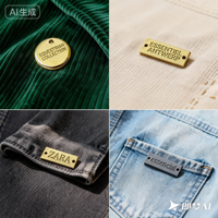 Étiquettes de vêtements en métal personnalisées, logo en relief 3D, écologiques, lavables, en alliage de zinc, autocollantes, imprimées en sérigraphie