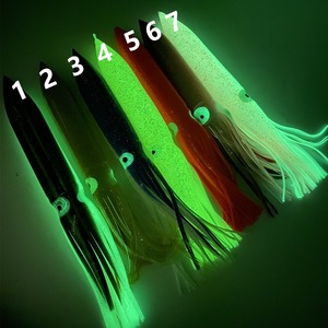 Leurre souple de qualité supérieure 30cm 55g en forme de pieuvre/calamar avec jupe pour la pêche au trolling en eau salée de kokanee et de thon, matériel de pêche au gros gibier - Product Image 2