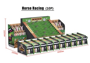5Player Horse Racing Coin Operated Arcade Game Carnival Booth Manual Track Racing <b>Machine</b> for <b>Amusement</b> Park - Product Image 5