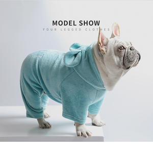 Ropa para Perros de 4 Patas con Orejas de Conejo, Personalizada, Linda, de Invierno, Forro Polar Grueso y Cálido - Product Image 2