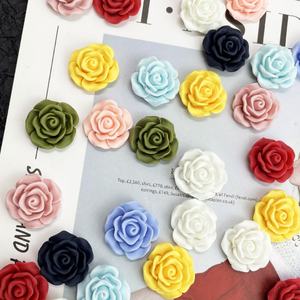 Cuentas de Resina de Flores de 20 mm al por Mayor para Hacer Aretes, Accesorios para el Cabello, Fundas para Teléfonos - Product Image 4