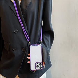 Collier bandoulière <span class=keywords><strong>cordon</strong></span> lanière Transparent étui rigide pour <span class=keywords><strong>iPhone</strong></span> 14 13 12 MiNi <span class=keywords><strong>11</strong></span> Pro Max XS XR X SE 3 housse antichoc <span class=keywords><strong>transparente</strong></span> - Product Image 1