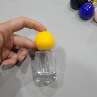Flacon pulvérisateur de parfum vide rechargeable en verre avec couvercle à bille, 15ml
