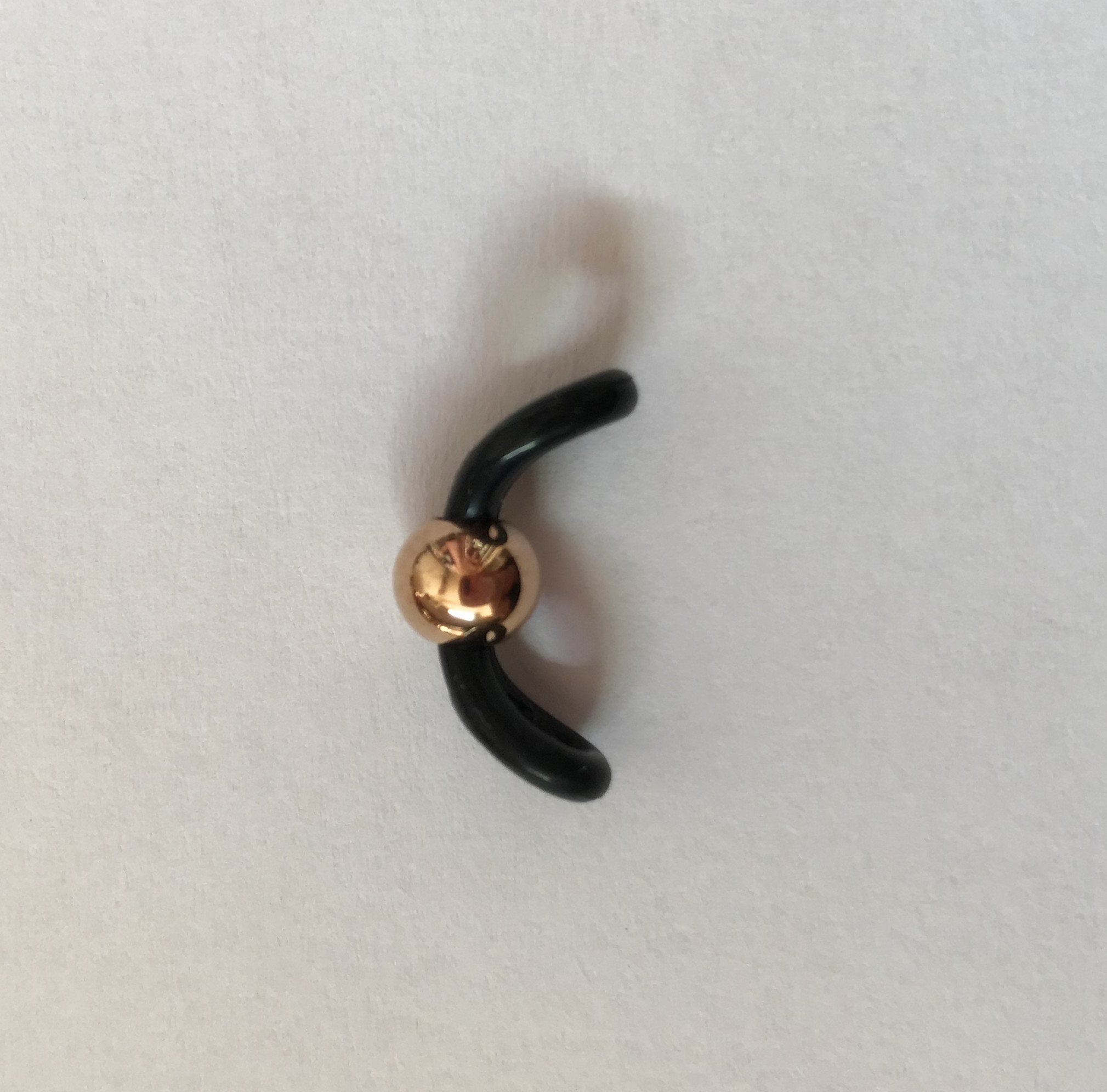 Rose Gold bead/Black