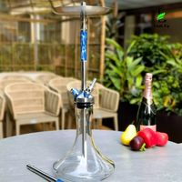 Detalle Restauración Ruso Acero Inoxidable Metal Hookah Set Portable Union Fibonacci Crystal Glass Lounge Party Club Shisha