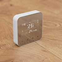 Thermostat de chaudière programmable hebdomadaire Beok BOT-R8W, à piles, écran miroir, filaire, sans Wi-Fi, contrôleur de température ambiante