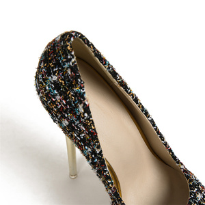 Chaussures pour femme Nouvelle Marque 2025 Nouvelles Sandales de Mariage Femme Plateformes Robes de Soirée Escarpins Sexy Talons Hauts - Product Image 5