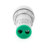Lampu indikator tegangan AC Digital LED kualitas tinggi Voltmeter Mini tampilan tegangan dapat disesuaikan Logo AC 60-500V