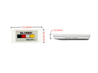 Etiquetas Electrónicas de Precios (ESL) y Etiquetas de Precio Multicolor de 2.13 Pulgadas LeekaTag LTag 213BWRY para Etiquetadoras de Supermercados