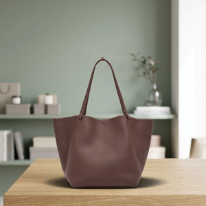 Sac à main moderne en cuir véritable, fermeture éclair souple, qualité supérieure, durable, léger, 100% écologique, grande capacité, imperméable, neuf - Product Image 1