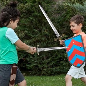 Espada de Juguete de Plástico, Espada Medieval, Accesorio de Disfraz de Halloween y Accesorios de Caballero Renacentista para Niños y Adultos - Product Image 2