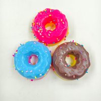 Jouet à presser Dippin Donut Prank en TPR, rebondissant, anti-stress, anti-anxiété, gadget de décompression, jouets moelleux