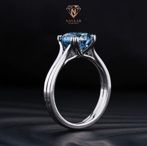 Bague en moissanite diamantée plaquée or blanc, best-seller, bague de promesse, bijoux de mariage pour femmes, disponible à prix abordable - Product Image 3