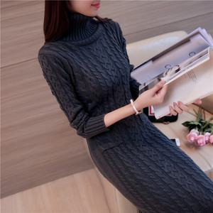 Stile di moda e caldo prezzo all'ingrosso <span class=keywords><strong>Outlet</strong></span> di fabbrica da donna abito lungo in Cashmere - Product Image 5