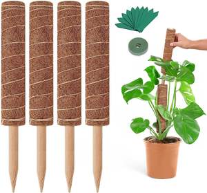12 "Plant Stakes Moss Pole Tomato Plant Sticks <span class=keywords><strong>Support</strong></span> <span class=keywords><strong>pour</strong></span> la croissance des <span class=keywords><strong>plantes</strong></span> <span class=keywords><strong>grimpantes</strong></span> à l'<span class=keywords><strong>intérieur</strong></span> - Product Image 1