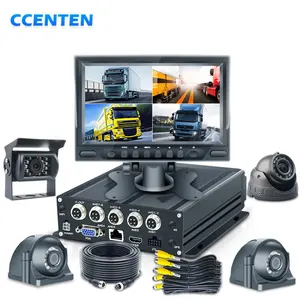 공장 전문가 7 인치 Ahd VGA 모니터 4 채널 SDD 모바일 DVR 트럭 자동차 카메라 함대 관리 솔루션