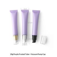 Tubes souples et flacons sous vide rechargeables en plastique de 20 g/20 ml pour fond de teint, base de maquillage, crème pour les yeux, sérum |   Emballages cosmétiques