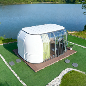 Starshine Luxury Modern Glamping <b>Dome</b> Tent with Transparent Polycarbonate Waterproof Features Bathroom for Hotel Villa Park Use - Product Image 1
