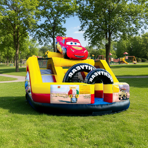 Tobogán Inflable de PVC de Grado Comercial, Castillo Hinchable con Tobogán de Carreras para Fiestas de 5 a 10 Niños, Capacidad para Más de 500 kg - Product Image 3