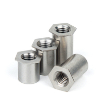 Separador hexagonal autoengatillable de acero inoxidable para chapa metálica M6 M4