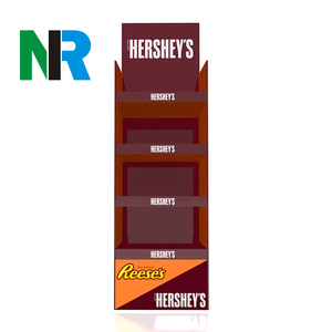 Thấp moq tùy chỉnh đồ ăn nhẹ các tông hiển thị đứng hạt bánh mì hiển thị giá kẹo thực phẩm sô cô la khoai tây sóng hiển thị các tông - Product Image 4