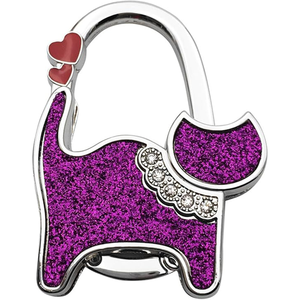 Support de Sac à Main Pliable Élégant en Forme de Chat Noir – Décoration et Rangement pour Sacs à Main Femme et Fille - Product Image 1