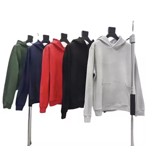 Felpe con Cappuccio da <span class=keywords><strong>Uomo</strong></span> in Puro <span class=keywords><strong>Cotone</strong></span> Pesante 450GSM di Alta Qualità, Stampa Streetwear con Nuovo Logo 555 1.1 - Product Image 2