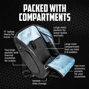 Logo personnalisé Sports Gym Badminton Raquette Sacs Tennis Sac À Dos Pickleball Paddle Sac - Product Image 5