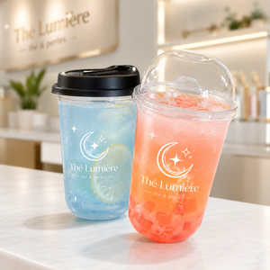 U Shape PET <b>Plastic</b> <b>Cup</b> 32oz Large Clear Disposable Custom Logo Movie Theater Wholesale - Product Image 2