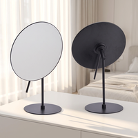 Miroir cosmétique rond en métal, nouvelle collection, avec grossissement 1x, 3x, 10x, personnalisé pour la maison et le bureau, idéal pour la coiffeuse.
