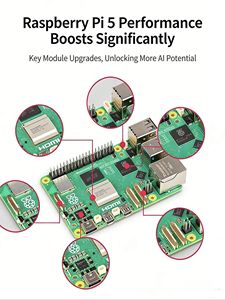 <span class=keywords><strong>Raspberry</strong></span> <span class=keywords><strong>Pi</strong></span> 5 Original, 16 GB de RAM, 2 GB, 4 GB, 8 GB, 16 GB, Computadora, IA, Programación en Python, Placa de Desarrollo, Componentes Electrónicos, Consulta - Product Image 5