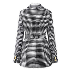 2025 printemps automne femmes haute qualité sens frit rue costume veste élégant Style britannique <span class=keywords><strong>mi</strong></span>-<span class=keywords><strong>long</strong></span> simple boutonnage <span class=keywords><strong>manteau</strong></span> <span class=keywords><strong>manteau</strong></span> - Product Image 6