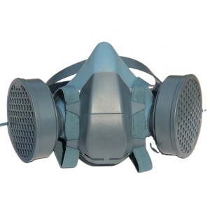 Masque respiratoire demi-visage en silicone à double filtre personnalisé, masque anti-gaz toxique, masque chimique avec filtres à <span class=keywords><strong>charbon</strong></span> <span class=keywords><strong>actif</strong></span> - Product Image 5