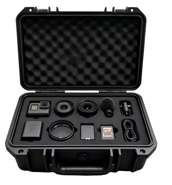 Small Plastic Hard Shell Safety Case Stackable Design with Shock Absorb Foam IP67 Waterproof for Camera Lens Custom Interior ODM