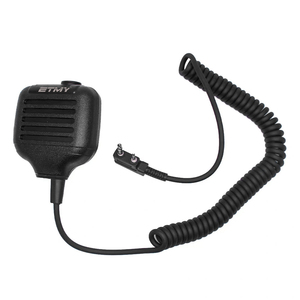 Microphone haut-parleur de haute qualité à 2 broches pour <span class=keywords><strong>radio</strong></span> bidirectionnelle, microphone pour talkie-walkie, microphone d'épaule pour EADS ET-D79 - Product Image 2