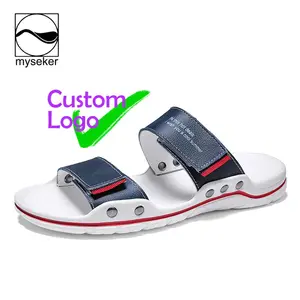 2019 New style of man slipper sandal shoes summer fashion black outdoor trend men pvc slippers Atacado Trading Companies