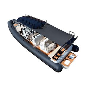28FT Rib860 تصميم فاخر Orca Hypalon هيكل ألومنيوم صلب قابل للنفخ قارب سرعة مضلع للصيد مع رفوف لوح التزلج - Product Image 5