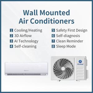 12000btu 1.5hp 1.5cv R410a <b>Mini</b> Split AC <b>Air</b> <b>Conditioner</b> Wall Mounted for Household Use Cheap Prices Split <b>Air</b> <b>Conditioners</b> Spli - Product Image 2
