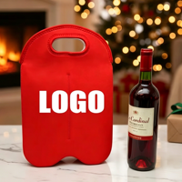 Sac isotherme pour vin personnalisé avec logo – Sac de transport pour bouteille de vin – Housse cadeau pour bouteille de vin