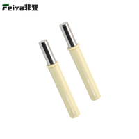 Amortisseur linéaire hydraulique à fermeture douce pour porte d'armoire de cuisine en acier inoxydable - Tampon silencieux en métal pour système de quincaillerie de porte coulissante
