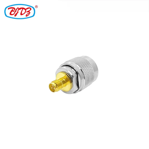 Adaptador de Material de latón de fábrica, enchufe macho tipo N a conector convertidor de adaptador coaxial RF hembra de polaridad inversa RP SMA - Product Image 2