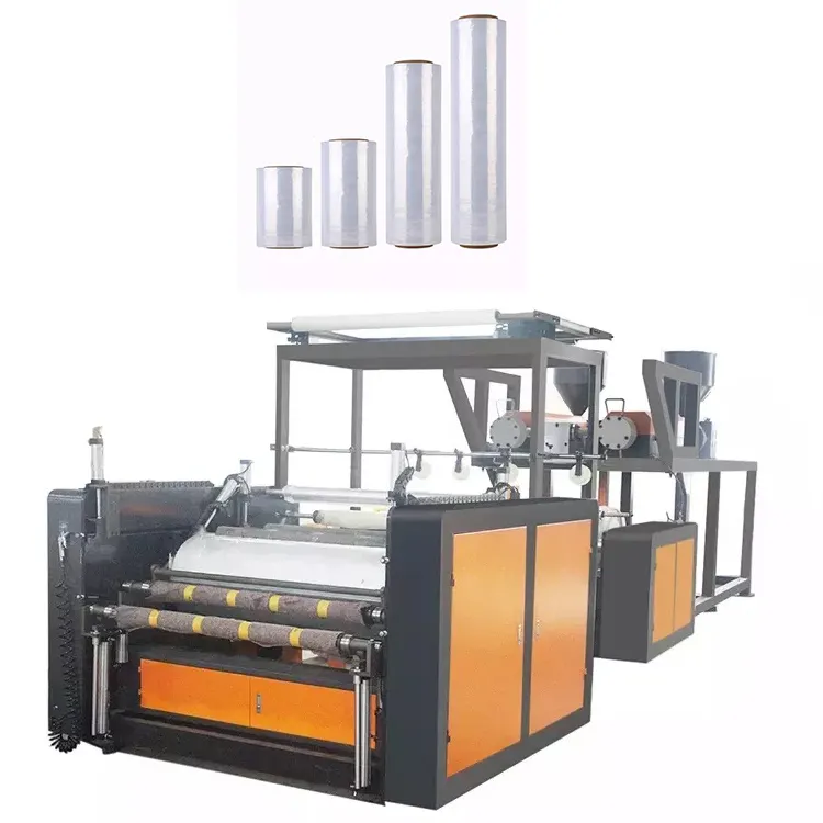 Machine de fabrication automatique de film plastique étirable à 5 couches, film étirable PE, film plastique PE fabriqué en chine