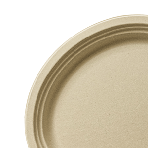 [500 pezzi] Piatti compostabili in bagassa ovali naturali 12,5 x 10 cm - Product Image 3