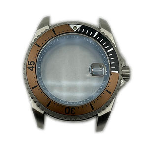 Vente en gros de pièces de montre pour hommes en acier inoxydable 316L avec verre saphir 20 ATM, finition brossée mate en titane, personnalisable, faible MOQ, NH35 - Product Image 2